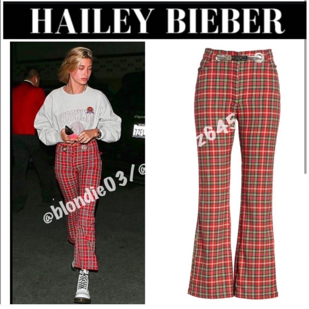 Miaou Pair of the “Morgan” Tartan Crop Flare Pants 25